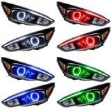 Ford Focus RS/ST Flow Series/Color Chasing DRL + Halo (2015-2017)