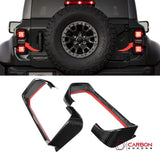 Carbon Fiber Rear Tail Light Trim Bezel Cover For Ford Bronco Raptor | Glossy or Matte