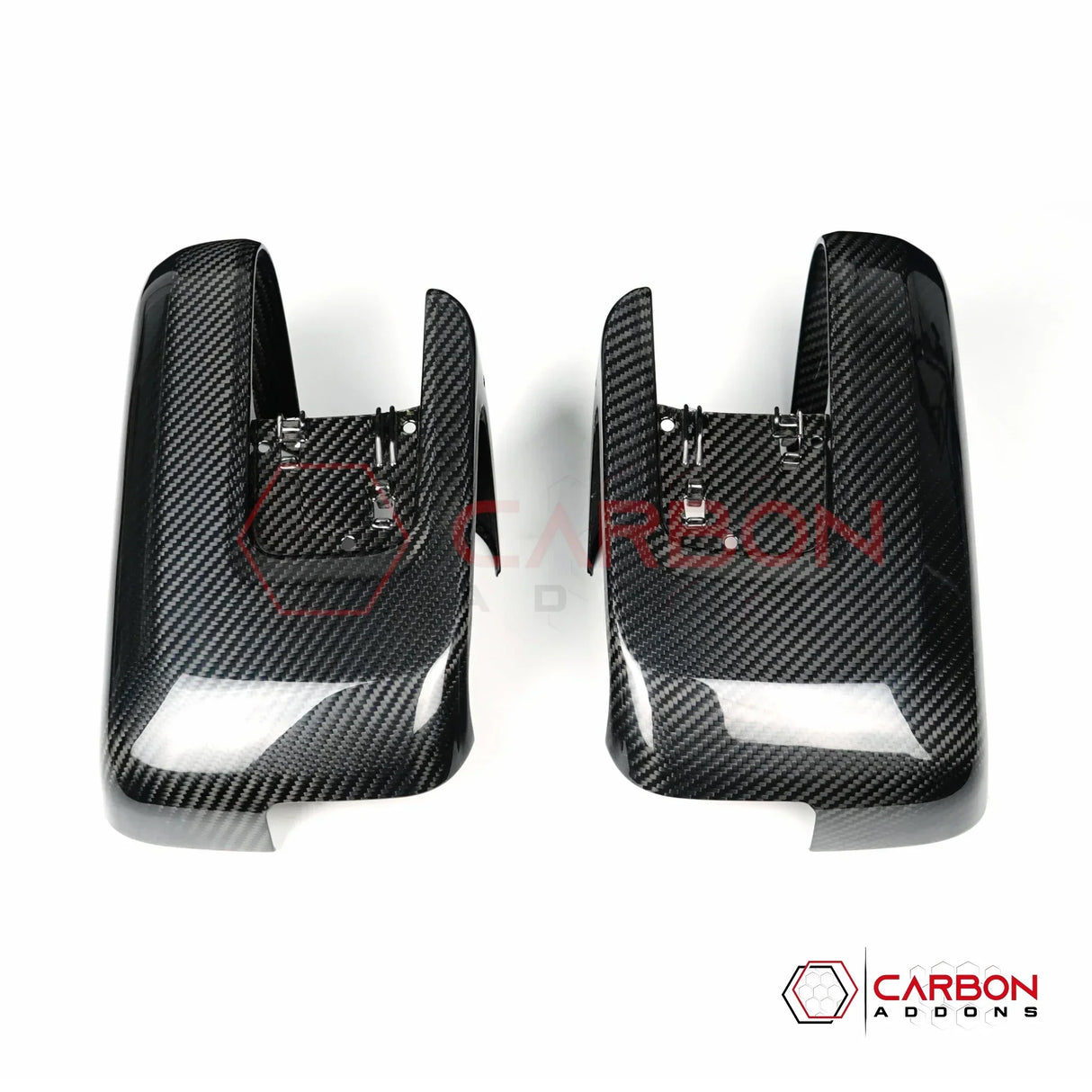 Direct Replacement Carbon Fiber Side View Mirror Caps for 2021+ Ford F-150