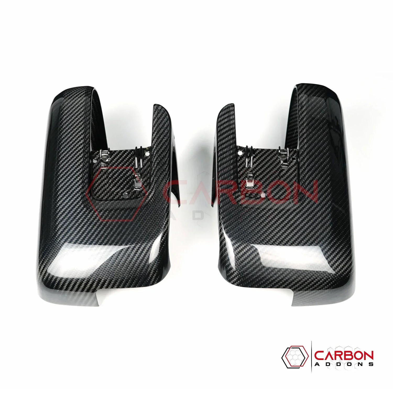Direct Replacement Carbon Fiber Side View Mirror Caps for 2021+ Ford F-150
