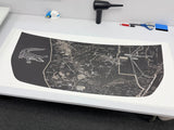 Stealth Clear Everglades Topographic Map Hood Overlay - 2021+ Bronco