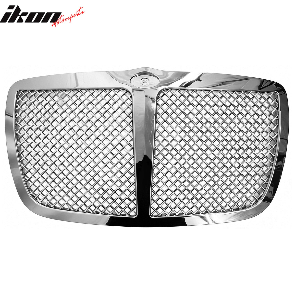 2005-2010 Chrysler 300C Chrome Mesh Style Front Bumper Upper Grille ABS Grill Replacement