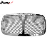 2005-2010 Chrysler 300C Chrome Mesh Style Front Bumper Upper Grille ABS Grill Replacement