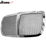 2005-2010 Chrysler 300C Chrome Mesh Style Front Bumper Upper Grille ABS Grill Replacement