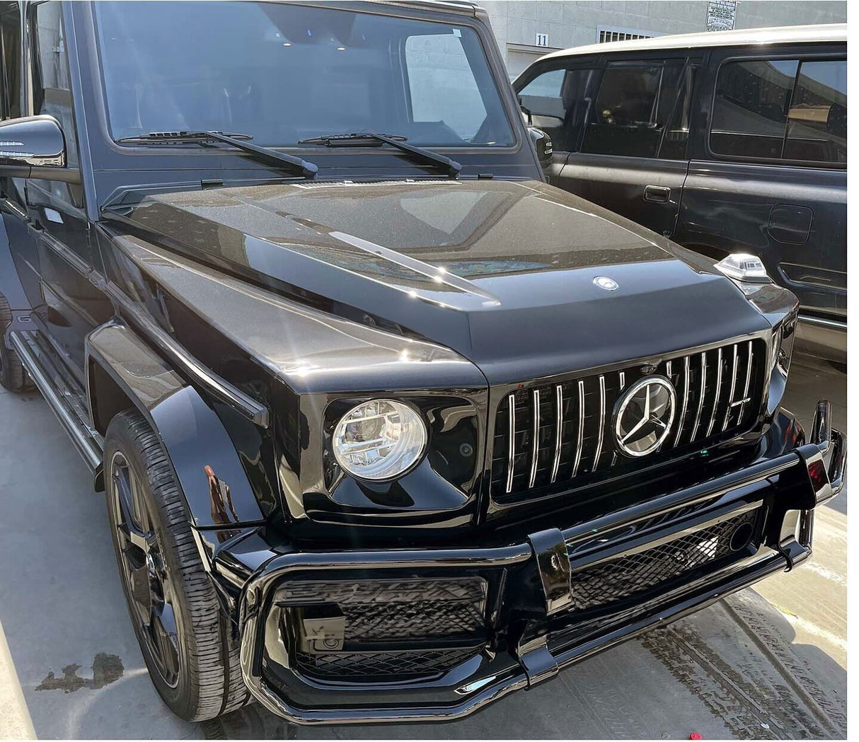 G500 G550 To 2022 + G63 Full Upgrade Body Kit Bumper Fenders Hood Facelift Guard