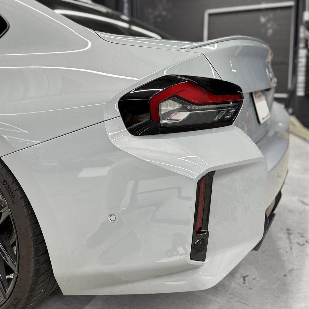 2023+ BMW G87 M2 Tail Light Side Marker Reflector Pre-cut Overlay Smoked