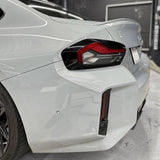 2023+ BMW G87 M2 Tail Light Side Marker Reflector Pre-cut Overlay Smoked
