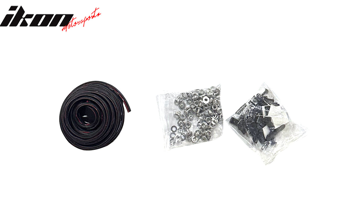 2015-2017 Ford F-150 Pocket Rivet Style Wheel Fender Flare Matte Black