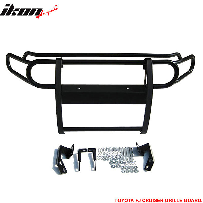 2007-2014 Toyota FJ Cruiser Black Front Grille Guard Stainless Steel