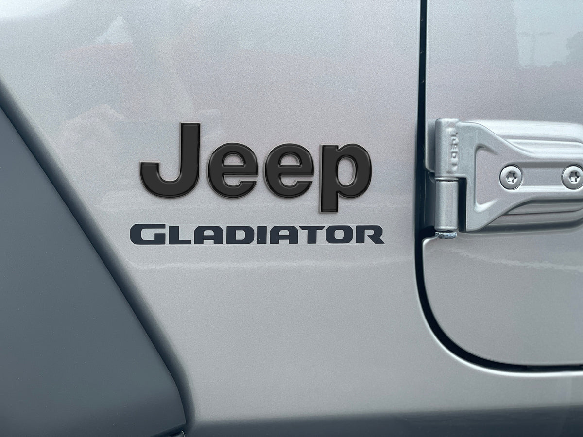 Driver & Passenger Side Emblem Overlays Fits 2019-2027 Jeep Gladiator