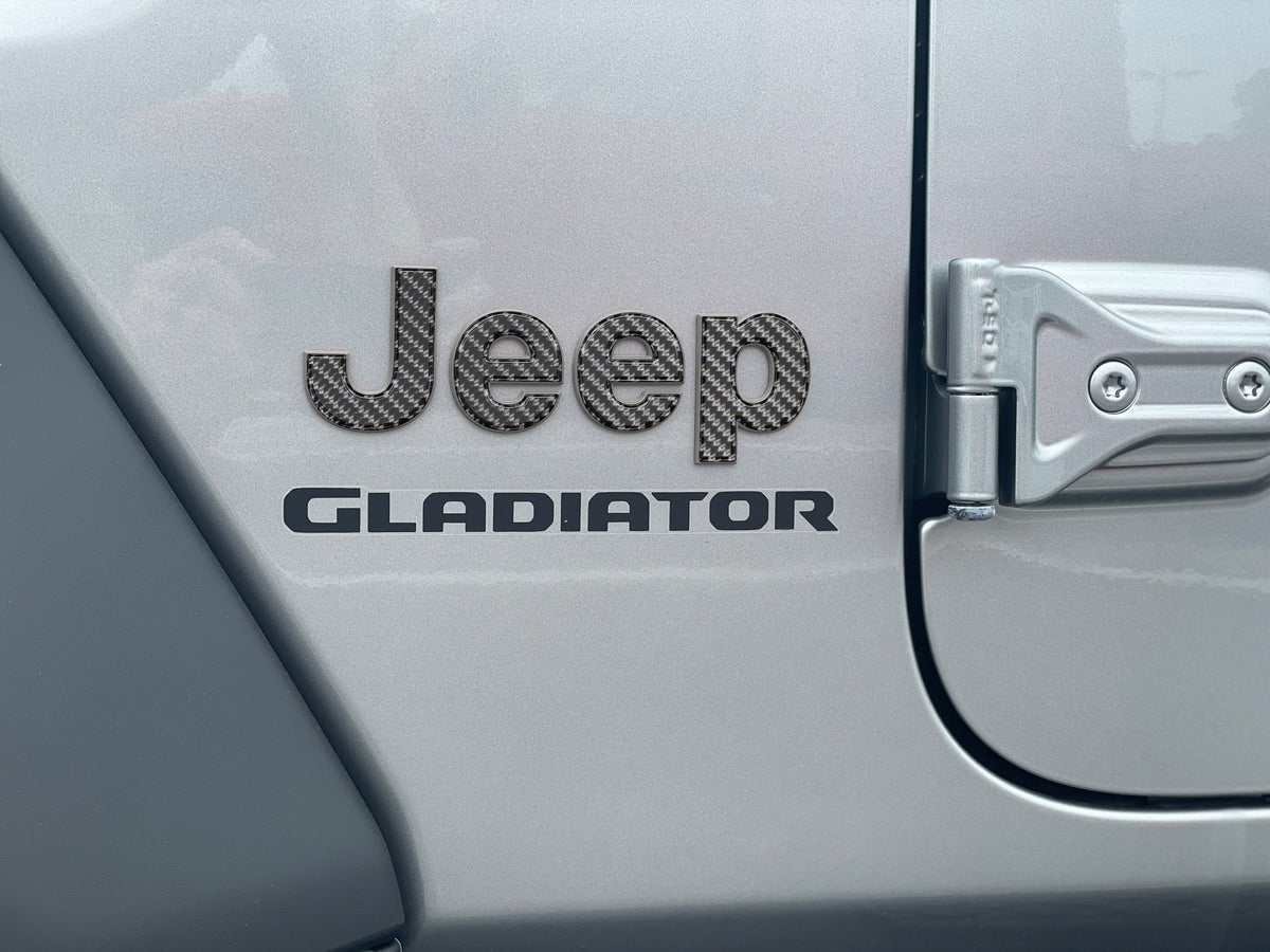 Driver & Passenger Side Emblem Overlays Fits 2019-2027 Jeep Gladiator