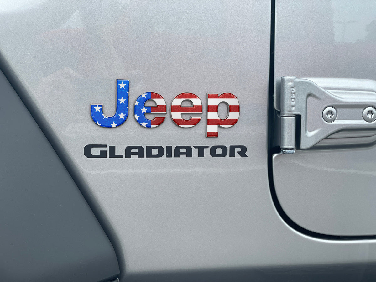 Driver & Passenger Side Emblem Overlays Fits 2019-2027 Jeep Gladiator