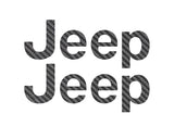 Driver & Passenger Side Letter Overlays Fits 2018-2027 Jeep Wrangler JL