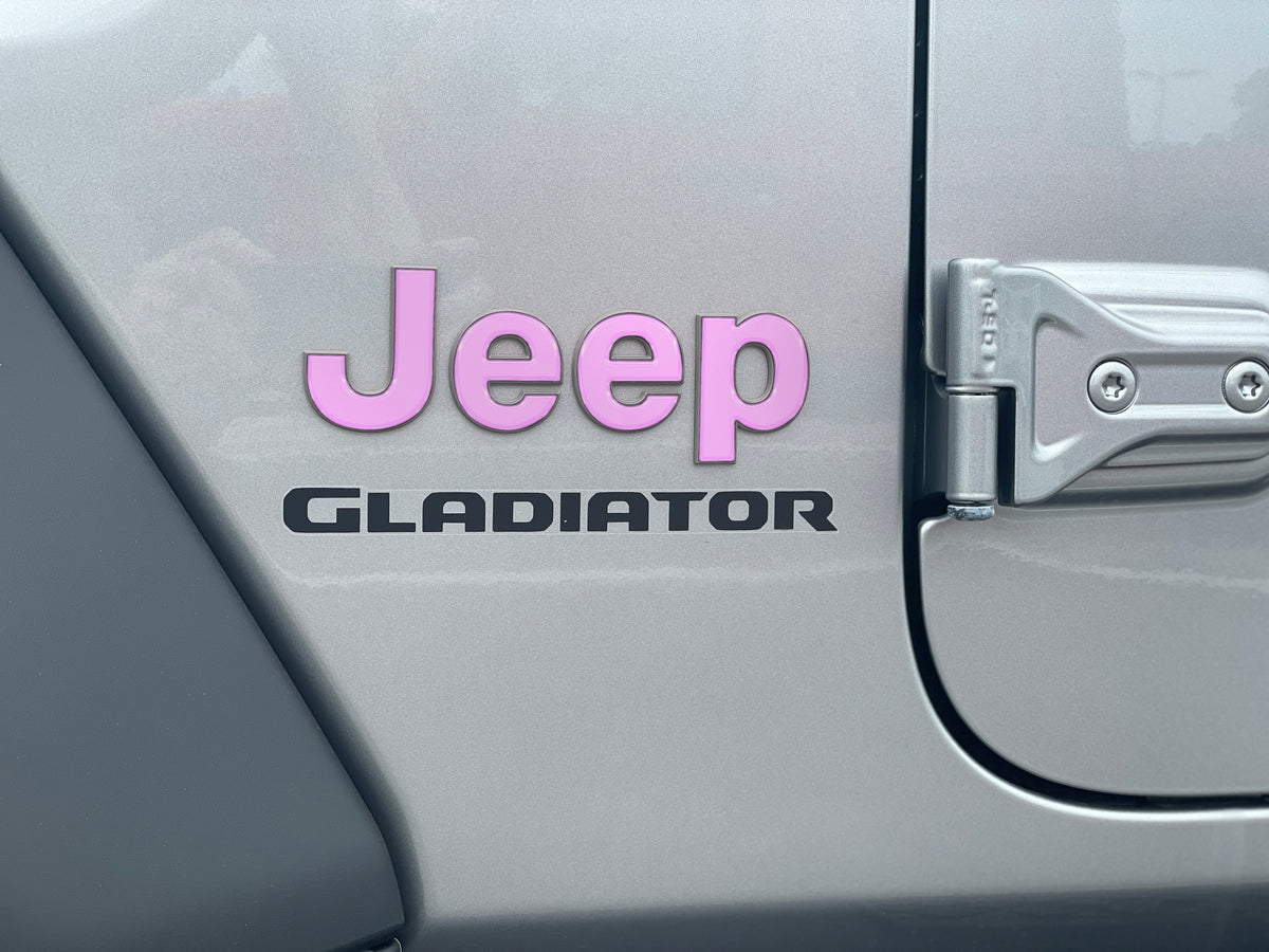 Driver & Passenger Side Emblem Overlays Fits 2019-2027 Jeep Gladiator