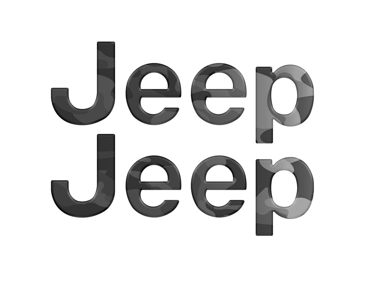 Driver & Passenger Side Emblem Overlays Fits 2019-2027 Jeep Gladiator