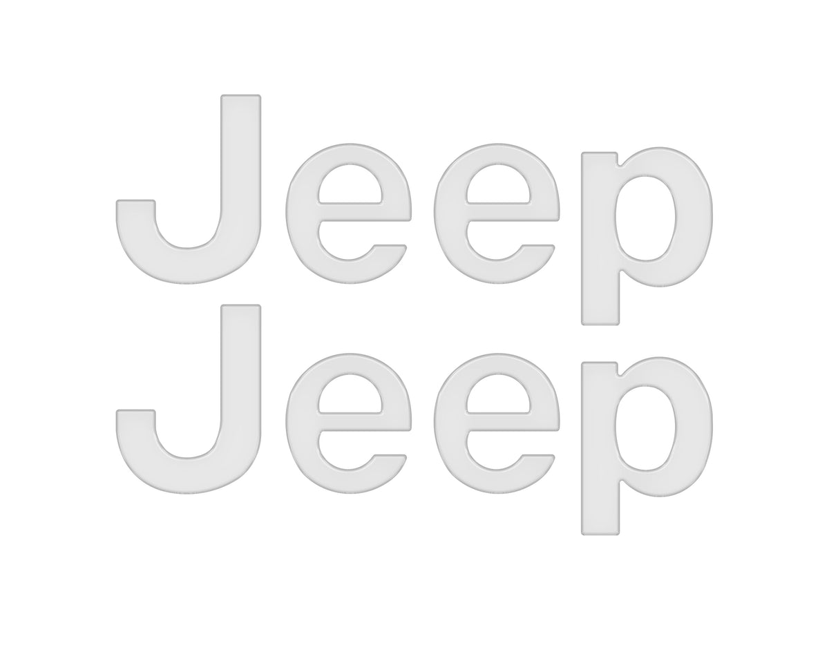 Driver & Passenger Side Emblem Overlays Fits 2019-2027 Jeep Gladiator