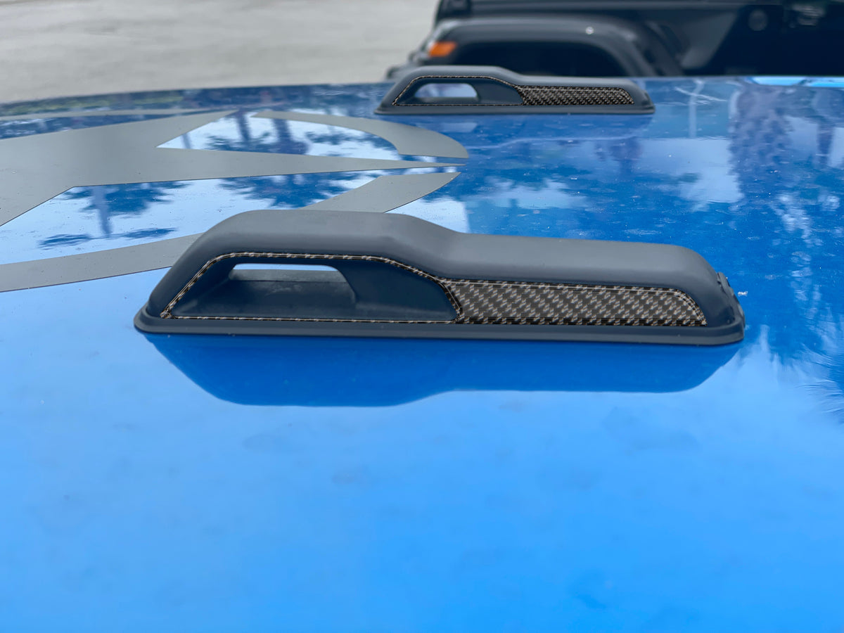 Hood Hinge Side Accent Overlays Fits 2019-2027 Jeep Gladiator