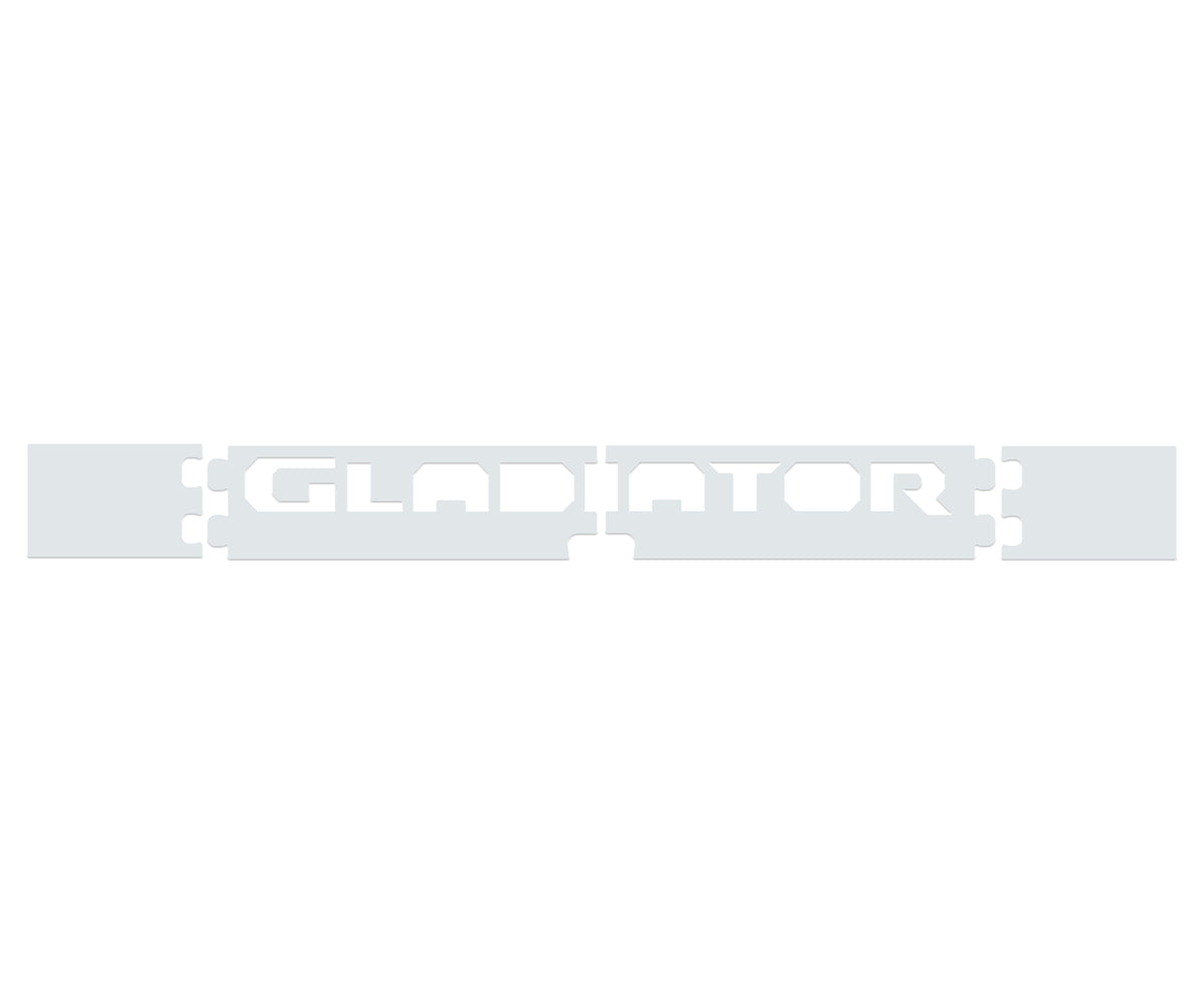 Tailgate Letter Replacement Overlays Fits 2020-2027 Jeep Gladiator