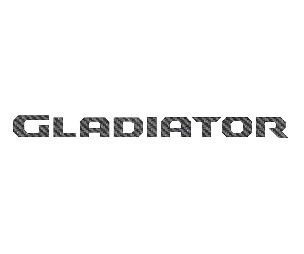 Raised Lettering Decal Fits 2020-2027 Jeep Gladiator