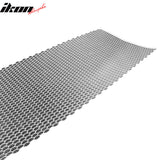 Universal Cellular Hexagon Silver Mesh Grill Bumper Grill Kit Aluminum