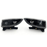 1995-1999 Chevrolet Cavalier Front Bumper Projector Head Lights Pair Black Housing Clear Lens