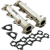 Stainless Steel Headers Manifolds For 2001-2016 Chevy GMC Duramax Diesel 6.6L