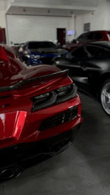 2020-2026 Corvette C8 Euro Smoke Style LED Taillights Amber Sequential Pair