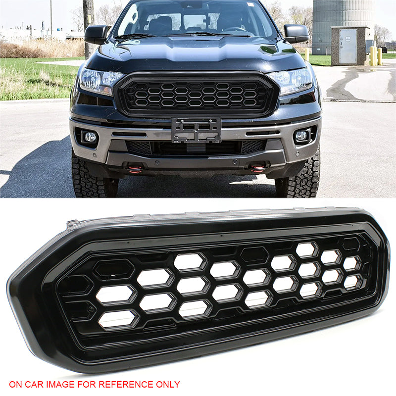 LED Grille for Ford Ranger XL/XLT/Lariat 19-23 DF Style Smoke Lens Signal