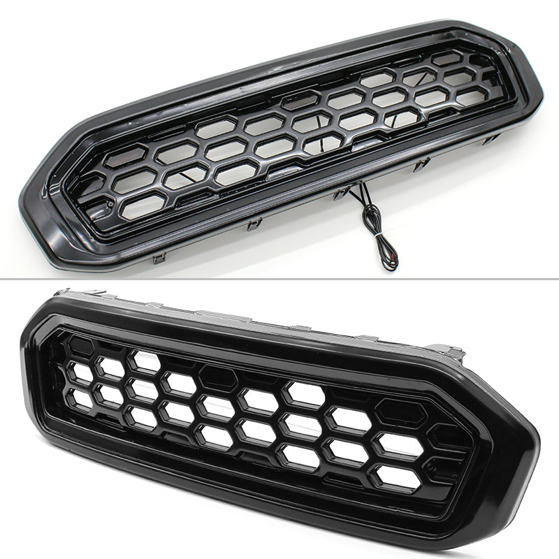 LED Grille for Ford Ranger XL/XLT/Lariat 19-23 DF Style Smoke Lens Signal