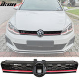 2017-2019 VW Golf MK7 7.5 GTI Style Red Trim Front Bumper Grille ABS