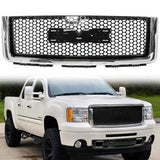2007-2013 GMC Sierra 1500 Car Front Grille Upper Hood  Guards ABS