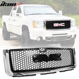 2007-2013 GMC Sierra 1500 Car Front Grille Upper Hood  Guards ABS