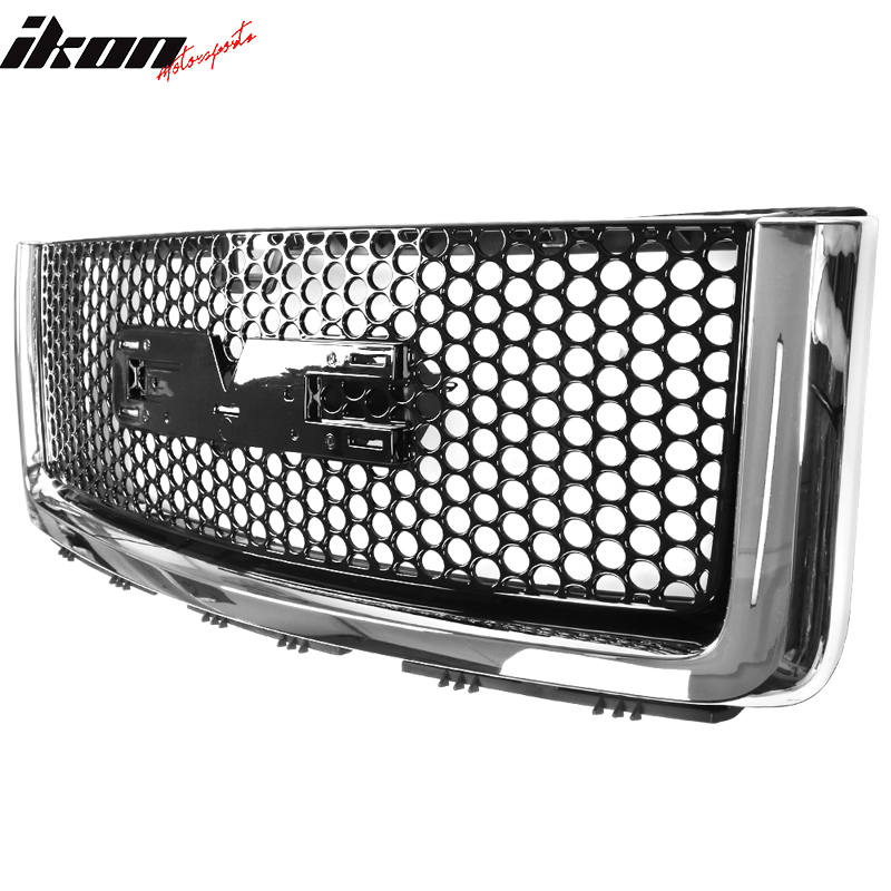 2007-2013 GMC Sierra 1500 Car Front Grille Upper Hood  Guards ABS