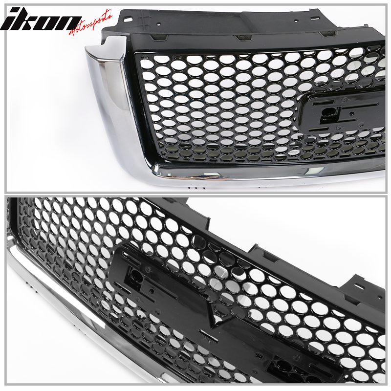 2007-2013 GMC Sierra 1500 Car Front Grille Upper Hood  Guards ABS