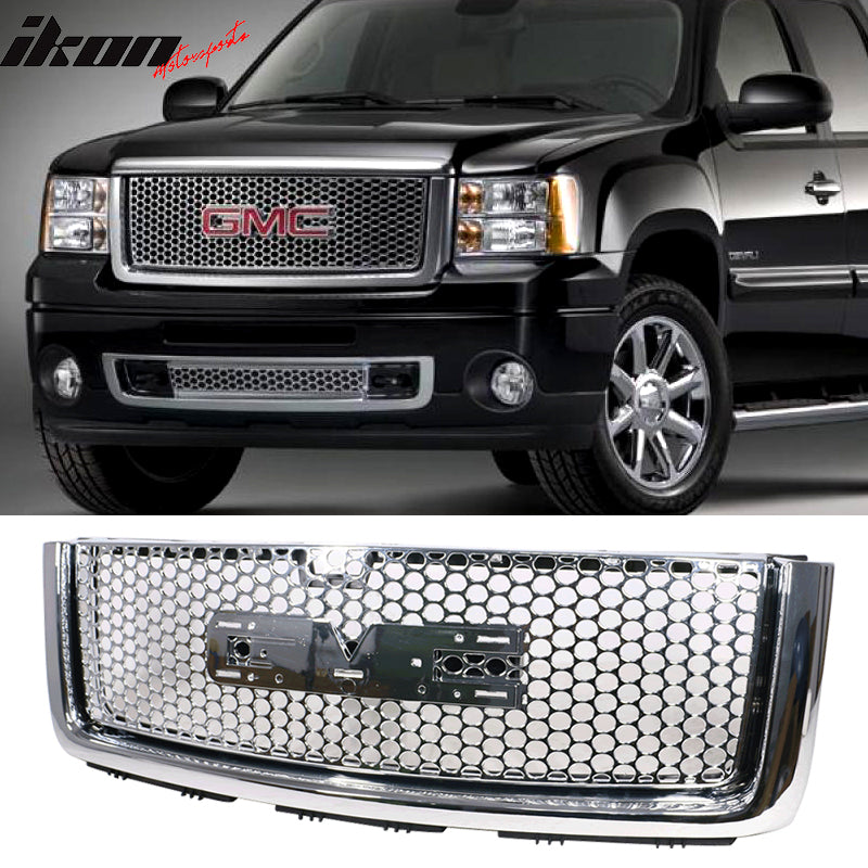 2007-2013 GMC Sierra 1500 Car Front Grille Upper Hood  Guards ABS