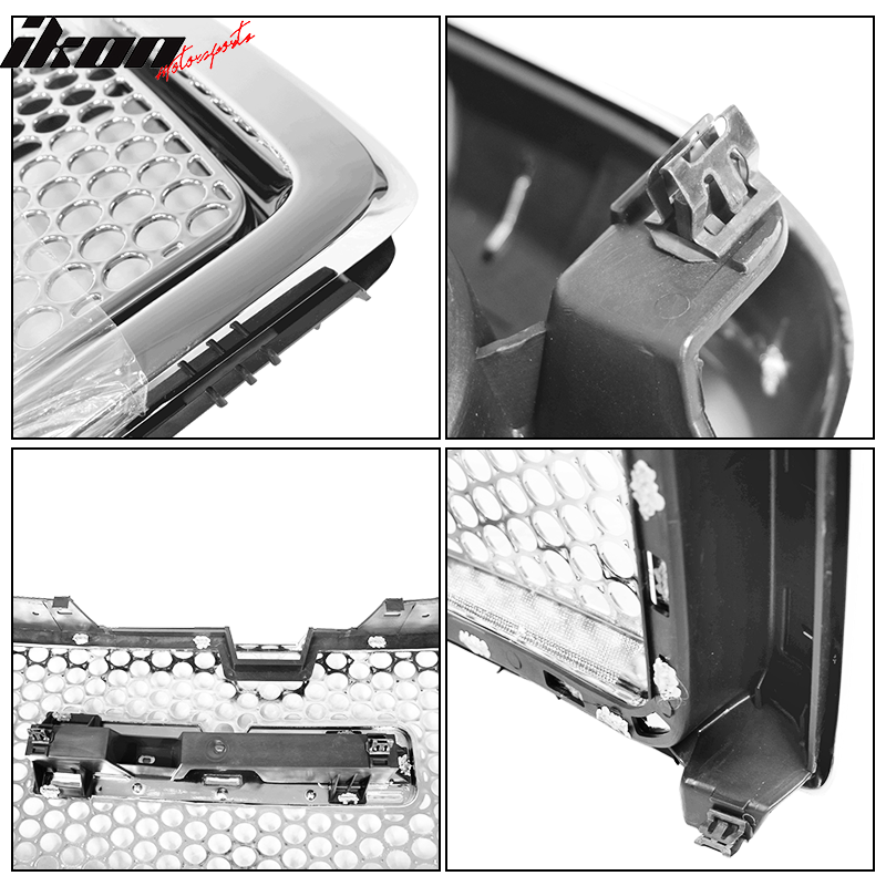 2007-2013 GMC Sierra 1500 Car Front Grille Upper Hood  Guards ABS