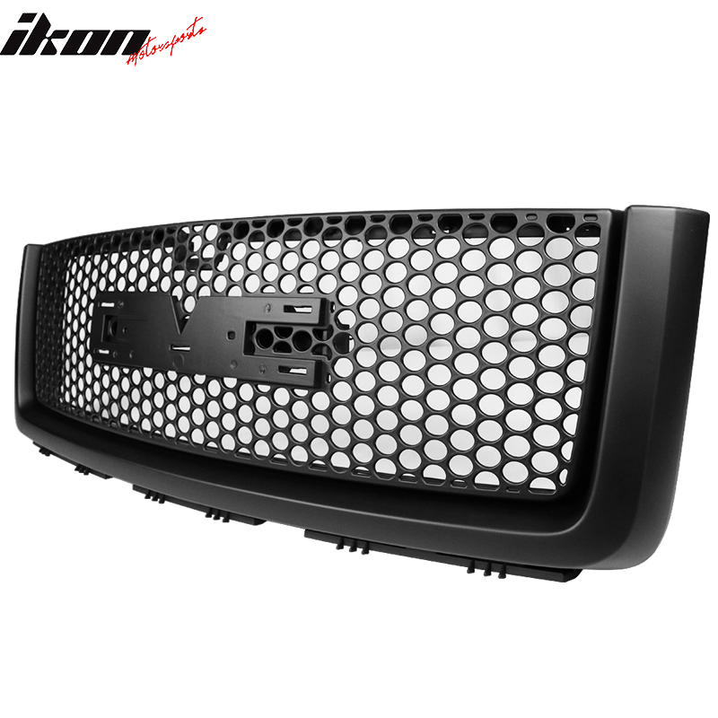 2007-2013 GMC Sierra 1500 Denali Hood Molding Upper Lower Grille ABS