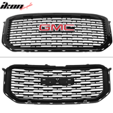 2015-2019 GMC Yukon Denali Front Upper Grille Black + Red GMC Emblem