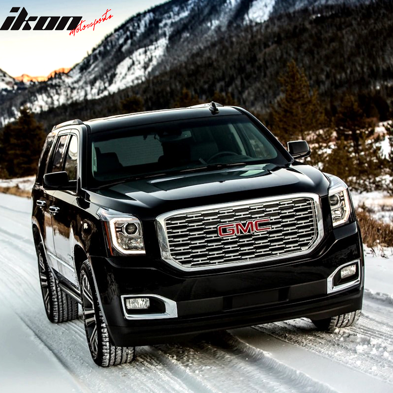 2015-2020 GMC Yukon Denali Style Chrome Front Upper Grille ABS