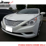 2011-2014 Hyundai Sonata Front Upper Mesh Grille Chrome Horizon ABS