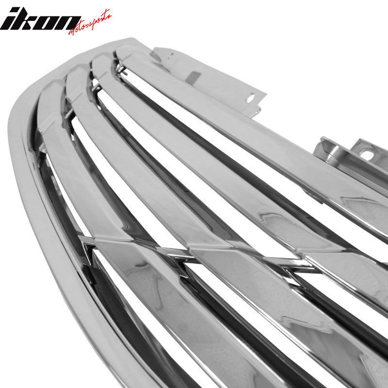 2011-2014 Hyundai Sonata Front Upper Mesh Grille Chrome Horizon ABS