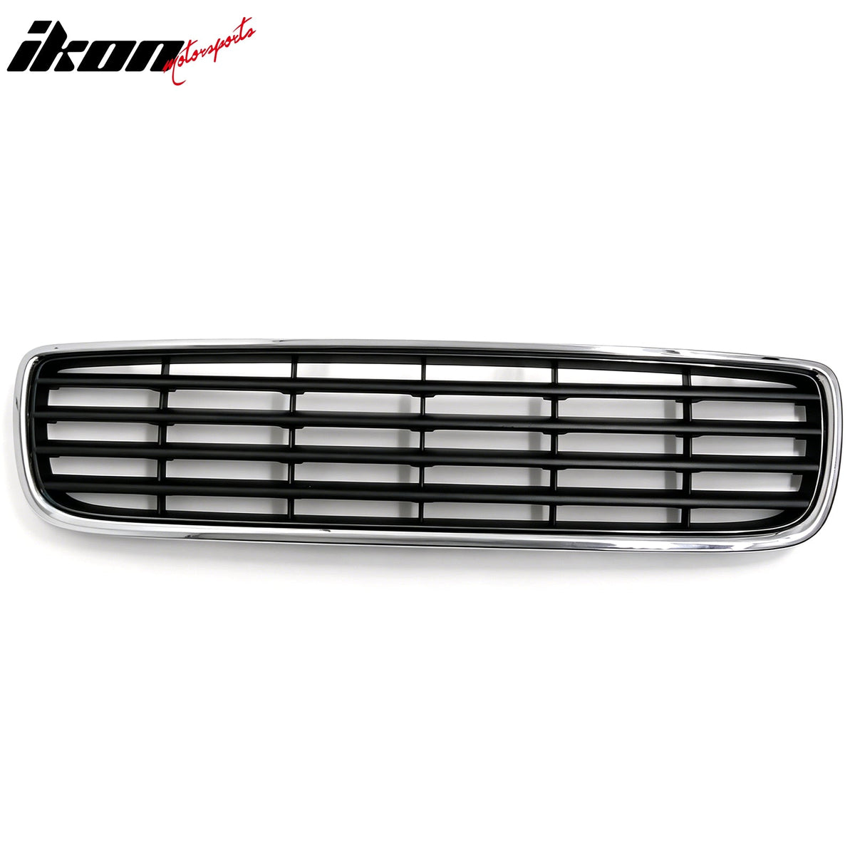 Front Bumper Upper Hood Grille Assembly Replacement 2005-2007 Volvo V70 Black Center Chrome Surround