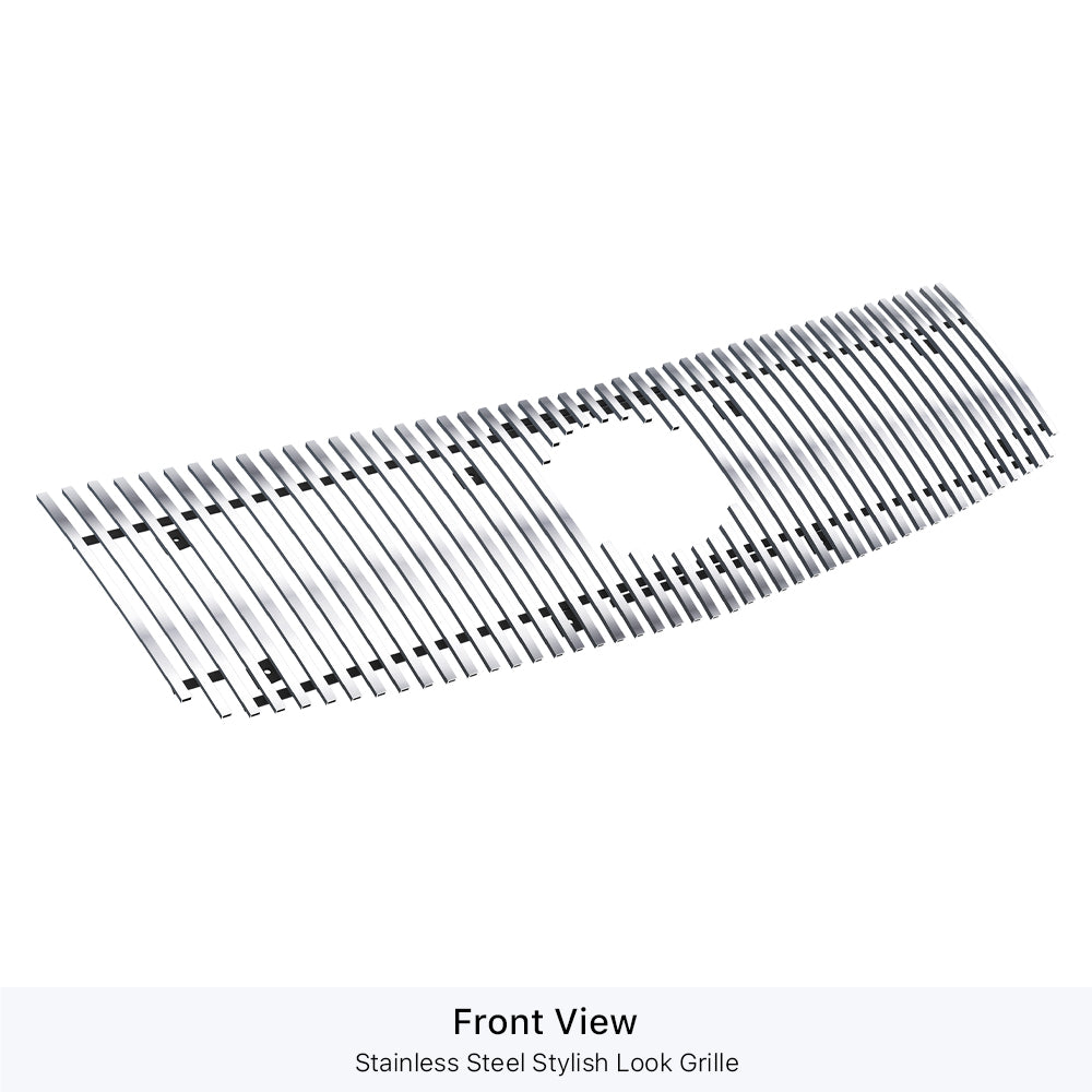 Stainless Steel Main Upper Stainless Steel Billet Grille 2002-2006 Cadillac Escalade With Logo Show/2002-2006 Cadillac Escalade EXT With Logo Show/2002-2006 Cadillac Escalade ESV With Logo Show GR01FEG70S