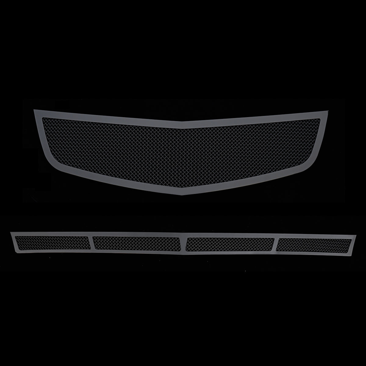 Stainless Steel Main Upper + Lower Bumper Black Wire Mesh Grille 2006-2011 Cadillac DTS GR01GAJ72H
