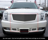 Stainless Steel Main Upper + Tow Hook Mesh Grille 2007-2014 Cadillac Escalade Not Fit ESV and Platinum and Hybrid Models Without Tow hook GR01GGG40T
