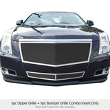 Stainless Steel Main Upper + Lower Bumper Mesh Grille 2008-2013 Cadillac CTS (Not For CTS-V, Not for Models with Adaptive Cruise Control)/2011-2014 Cadillac CTS Coupe (Not For CTS-V Coupe, Not for Models with Adaptive Cruise Control) GR01GGG68T