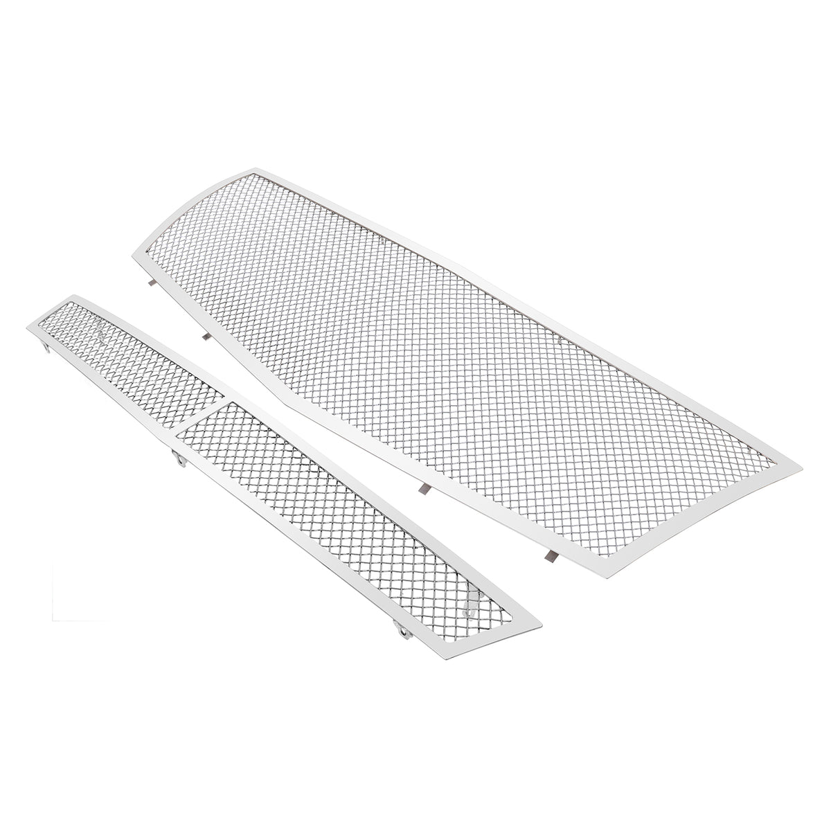 Stainless Steel Main Upper + Lower Bumper Mesh Grille 2008-2013 Cadillac CTS (Not For CTS-V, Not for Models with Adaptive Cruise Control)/2011-2014 Cadillac CTS Coupe (Not For CTS-V Coupe, Not for Models with Adaptive Cruise Control) GR01GGG68T