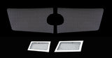 Stainless Steel Main Upper + Tow Hook Mesh Grille 2007-2014 Cadillac Escalade Not Fit ESV/ Platinum/Hybrid Models Without Tow hook GR01GGH25T
