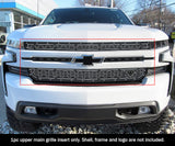 Stainless Steel Main Upper Sheet Grille 2019-2022 Chevy Silverado 1500 Not for Custom Trailboss/Custom/Work Truck GR03DEE55D