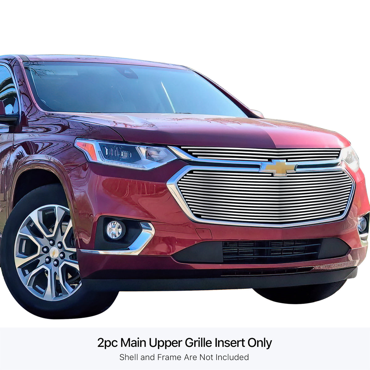 Stainless Steel Main Upper Stainless Steel Billet Grille 2018-2021 Chevy Traverse Not For High Country GR03FEA93S